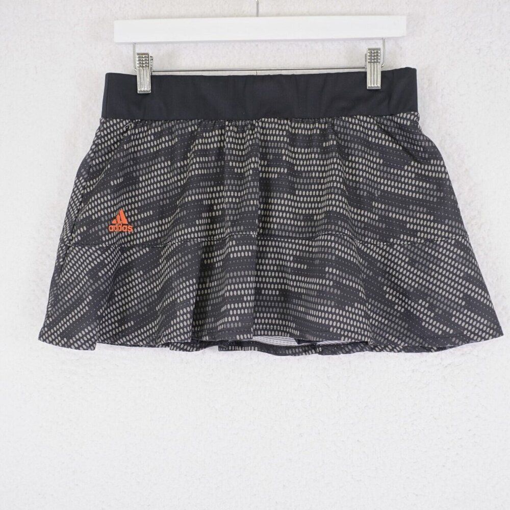 Adidas Primeblue Black Gray Gradient Large Skort Skirt